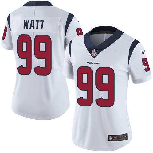 2019 Women Houston Texans #99 Watt white Nike Vapor Untouchable Limited NFL Jersey